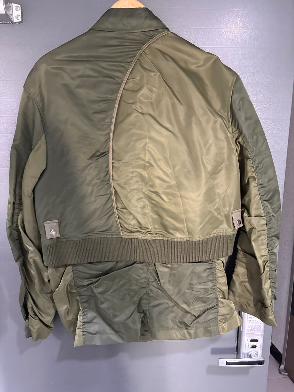 앤더슨벨 플라이트 봄버 블레이저 awa613m(KHAKI) 상품이미지2