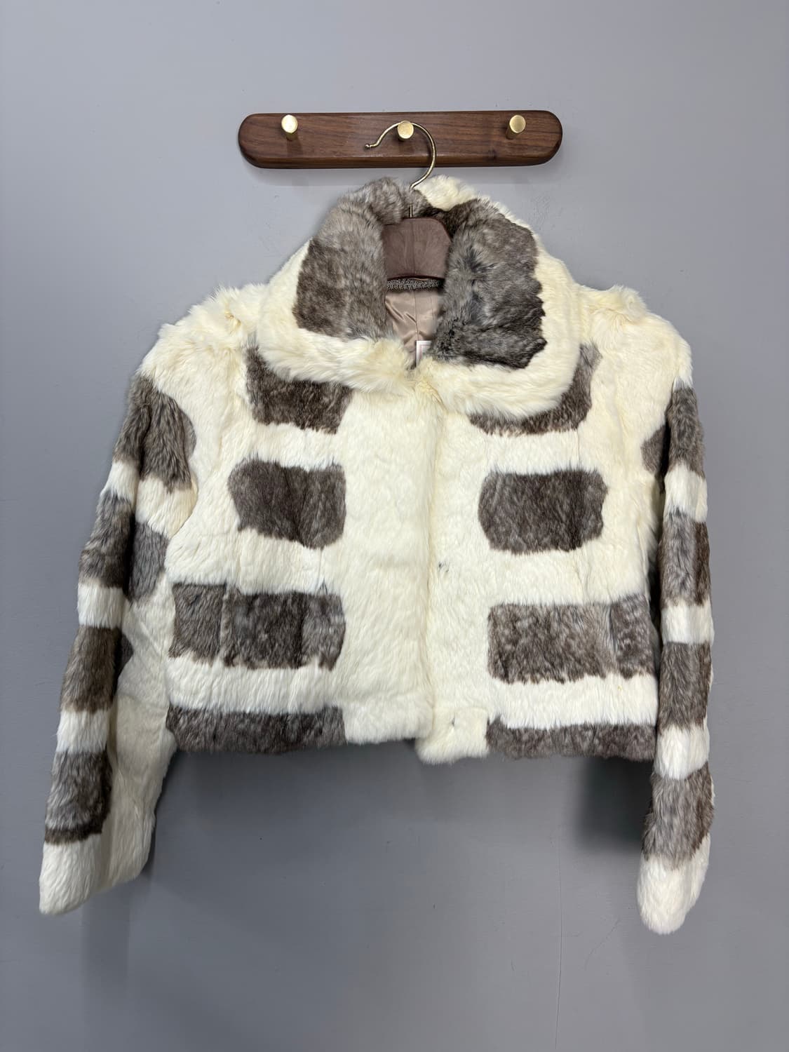 빈티지 페이크퍼 크롭 자켓 A3454 상품이미지2