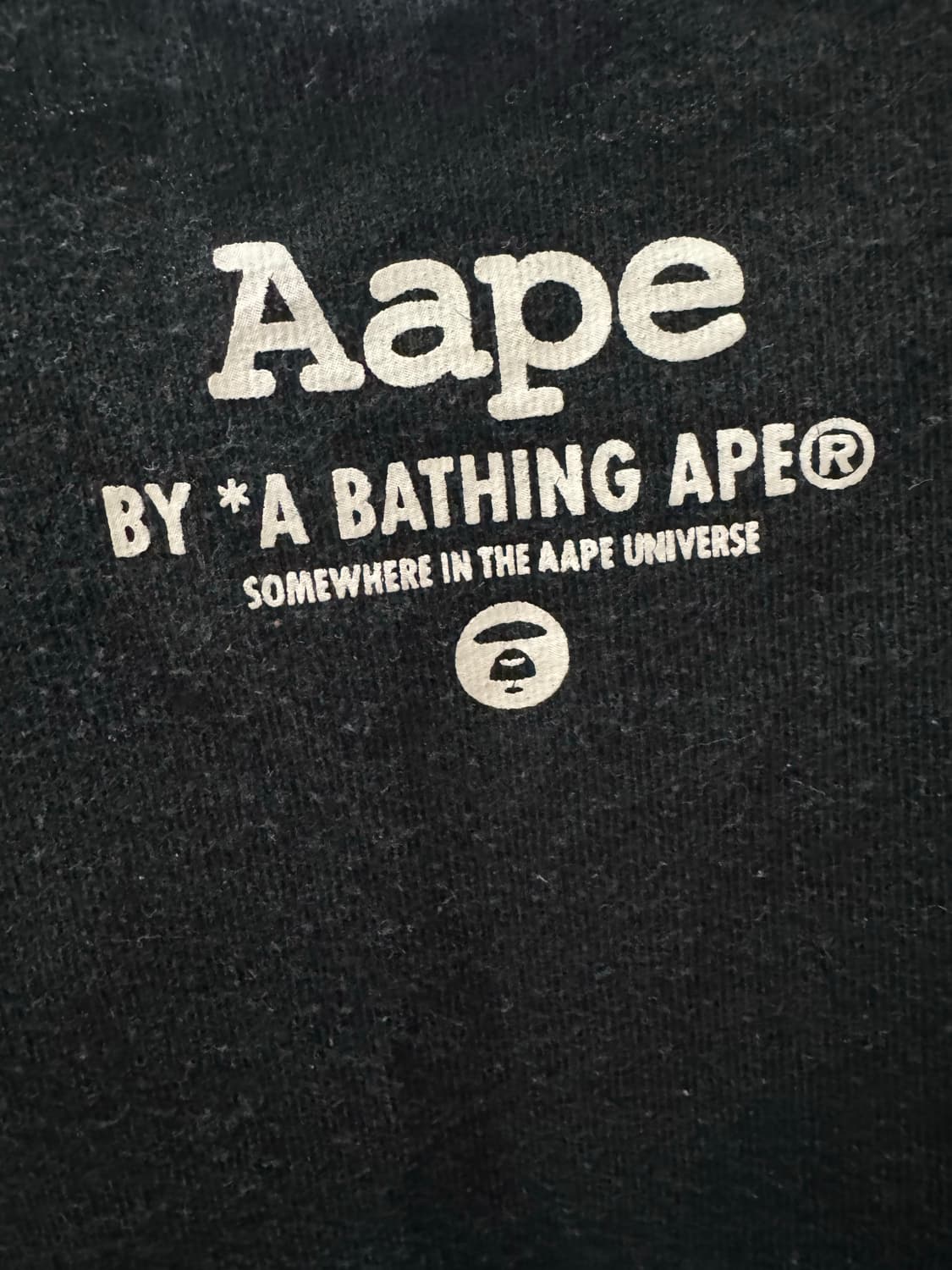 🧥 AAPE에이프 바이 어 베이프 카모헤드 그래픽 티셔츠 (Black) 상품이미지9