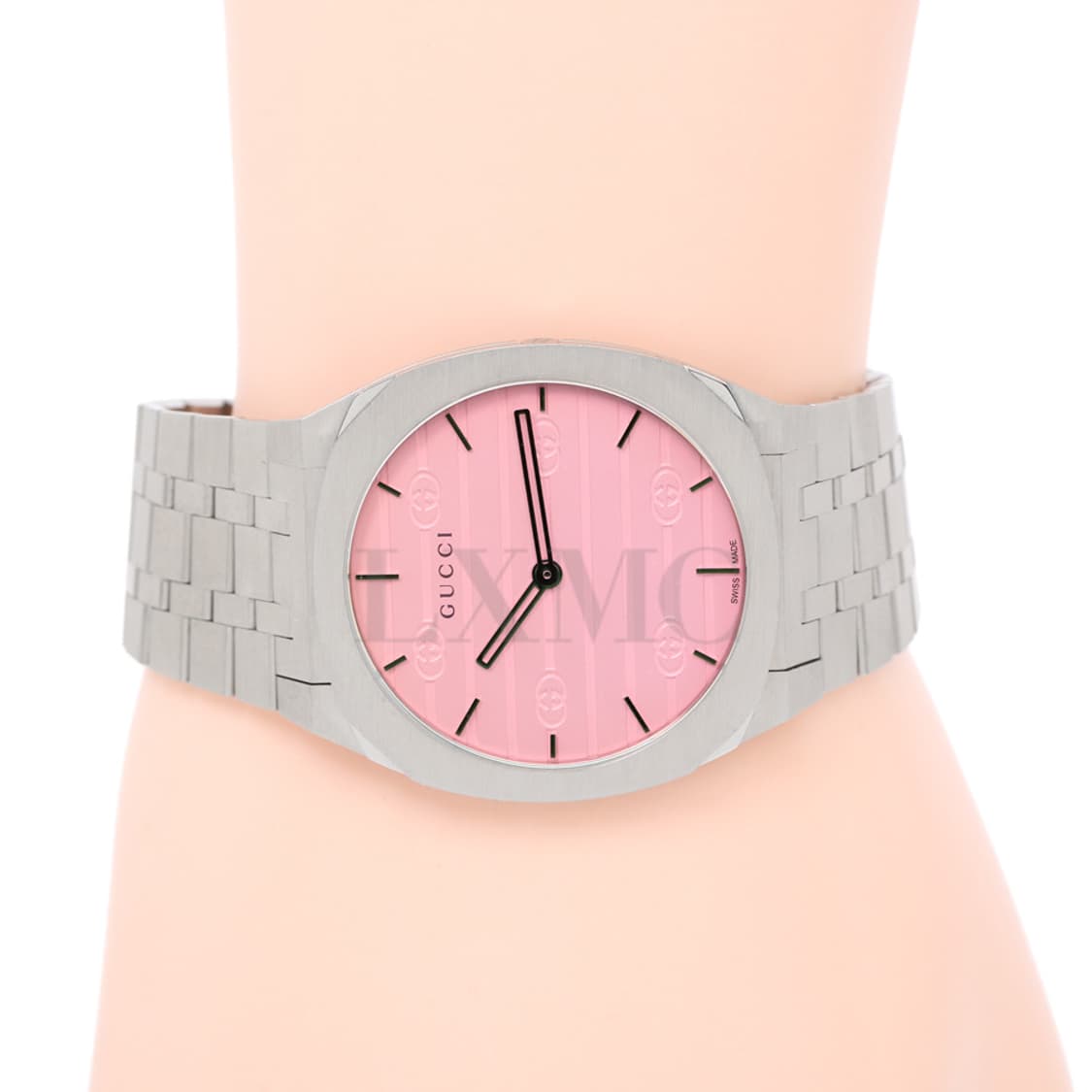 구찌 25H 시계 핑크 글래스 워치 38mm YA163410 상품이미지8