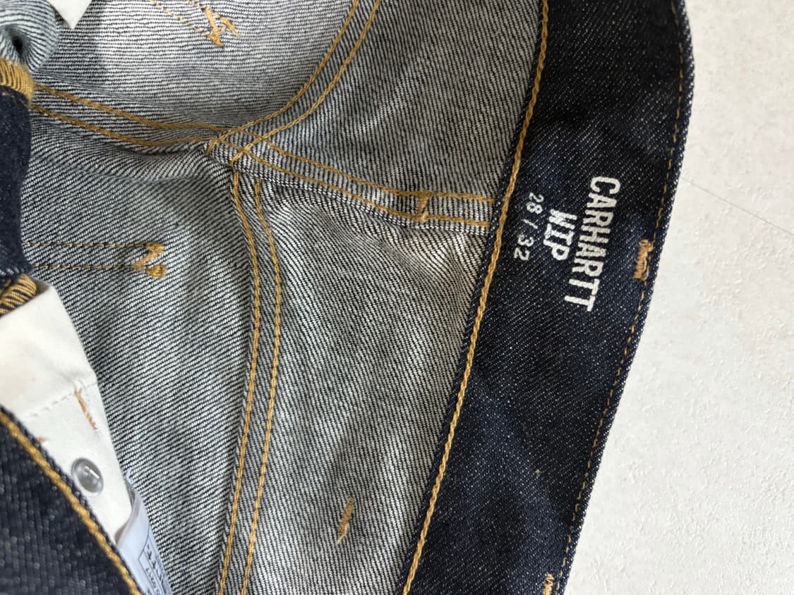 칼하트wip 매장정품 생지데님 28 상품이미지4