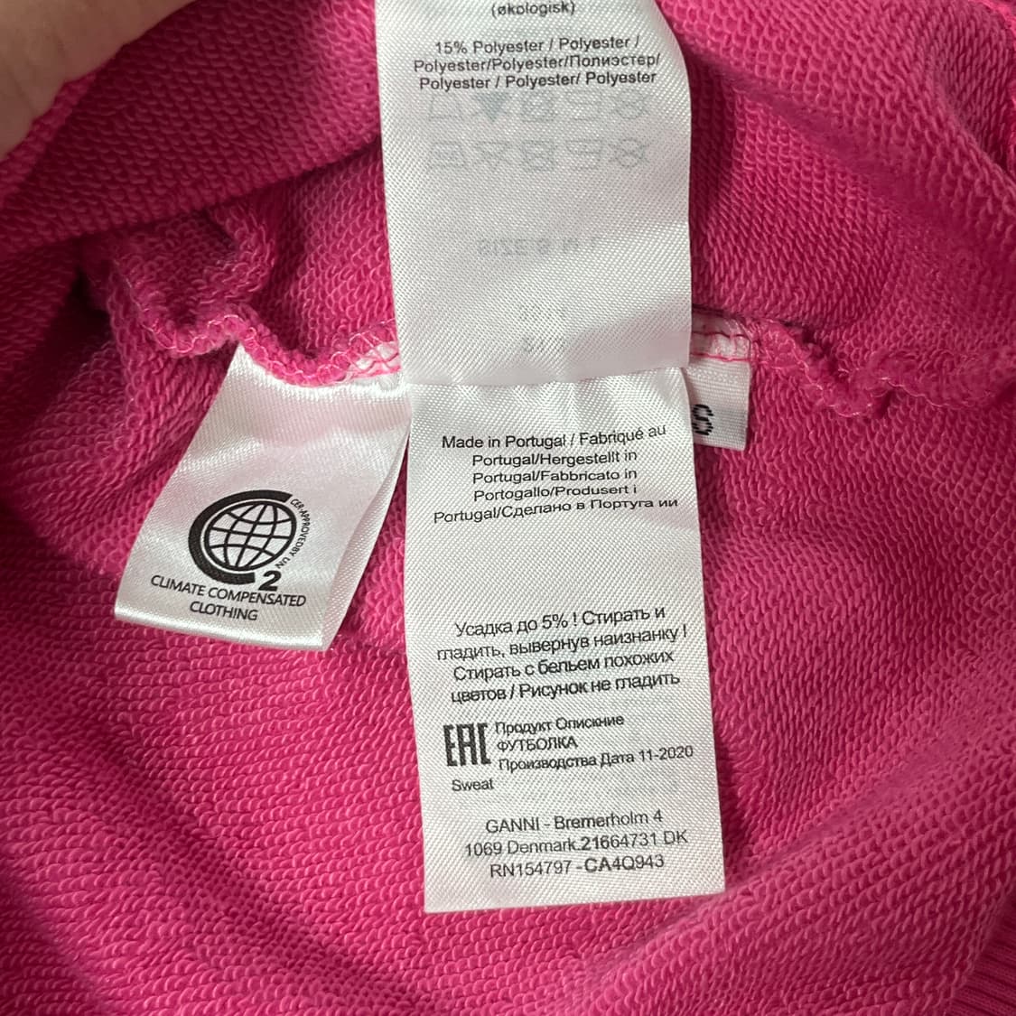 GANNI 스마일 핑크 스웻셔츠 맨투맨 S 상품이미지6