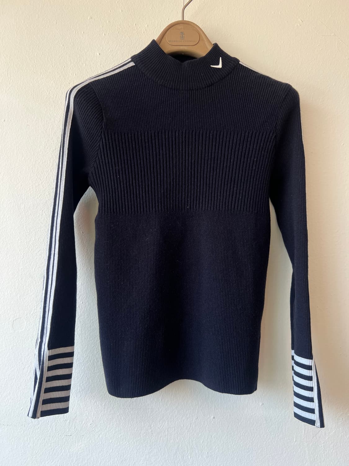 캘러웨이 여성 네이비 골지울니트 하프터틀넥니트 상품이미지2