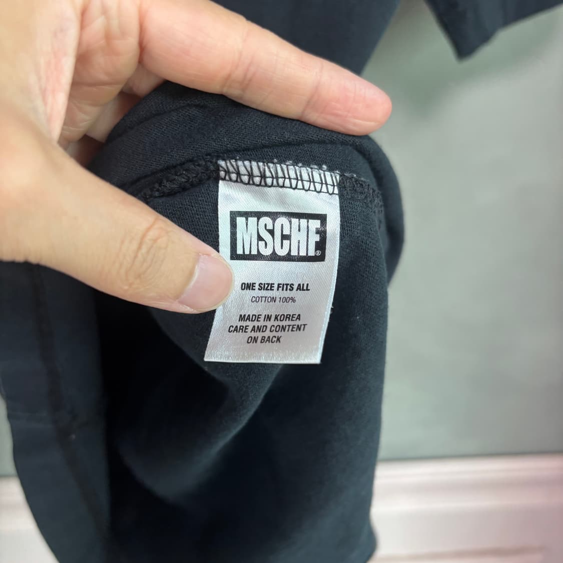 미스치프 로고 반팔 블랙 상품이미지3