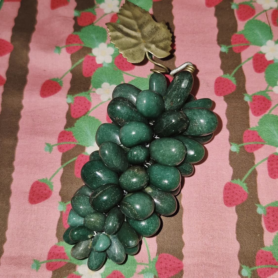 70s 브라질 아벤츄린 천연석 포도 오브제 상품이미지6