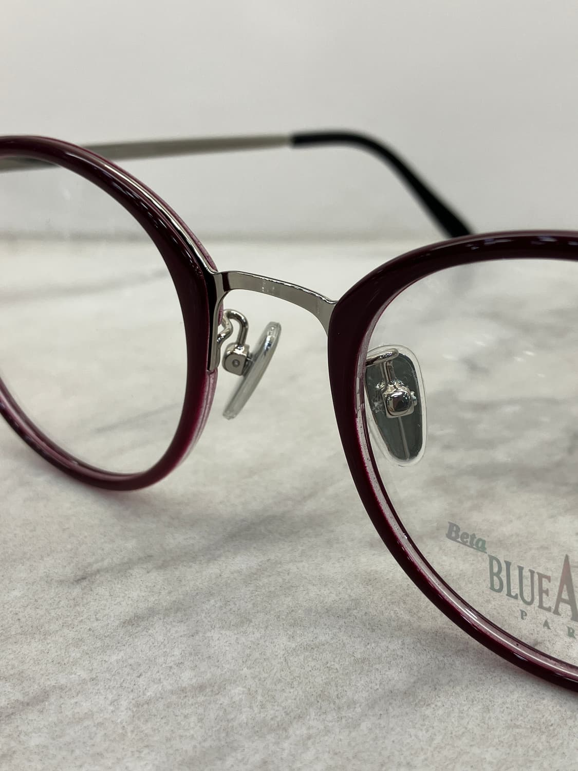 블루엔젤 Blueangel 실버 와인 솔텍스 라운드 메탈테 안경 상품이미지5