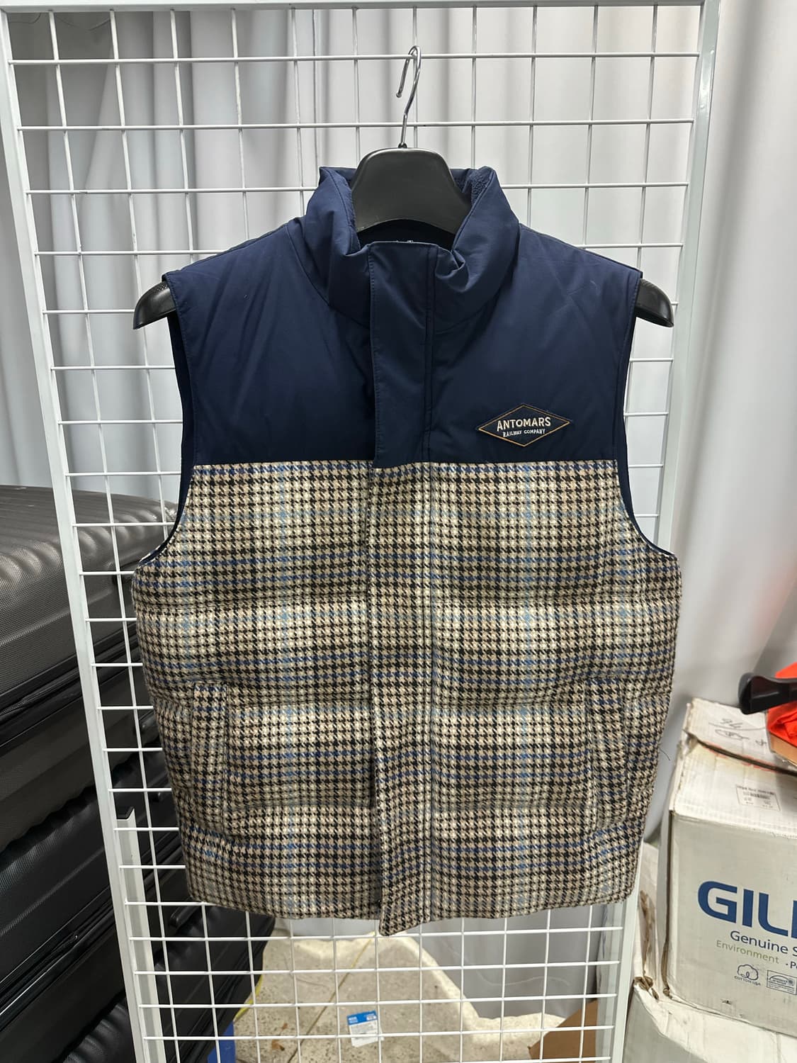 체크 패딩베스트 (Antomars) 상품이미지3