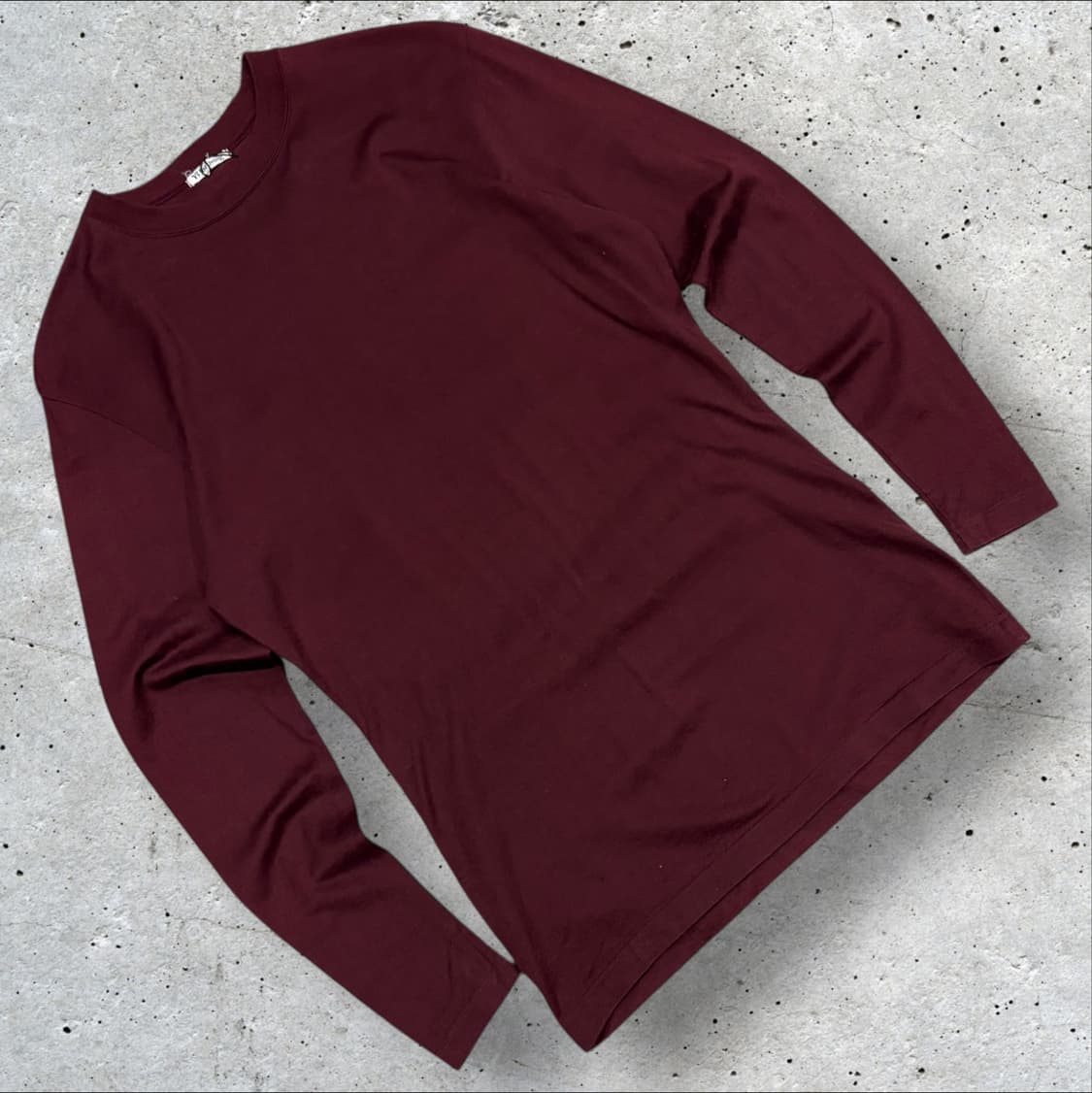 Ys for living 요지야마모토 긴팔티셔츠 버건디 C166 상품이미지1