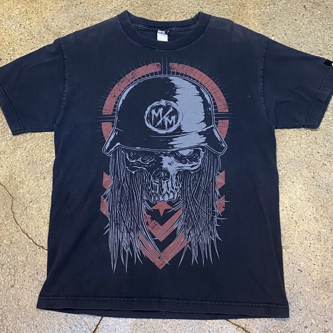 미국 빈티지 메탈 멀리샤 해골 스컬 프린팅 반팔티 락티셔츠 상품이미지2