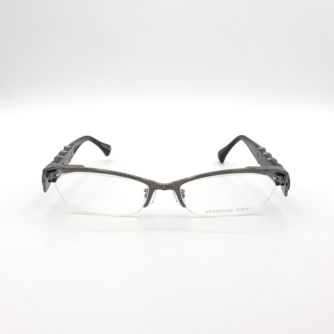 MarcusRaw 마커스 로우 반무테 장식 디테일 메탈 안경 상품이미지2