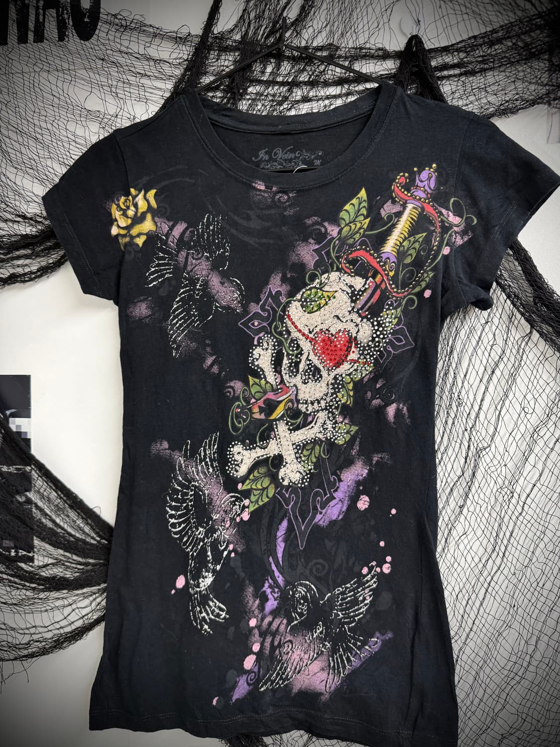 00s skull beads printing halfsleeve 상품이미지4