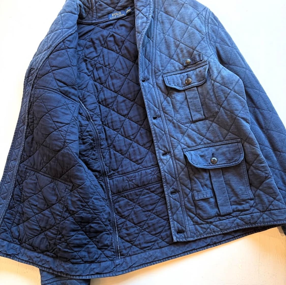 폴로랄프로렌 워시드 퀼팅 숄 카라 자켓 상품이미지4