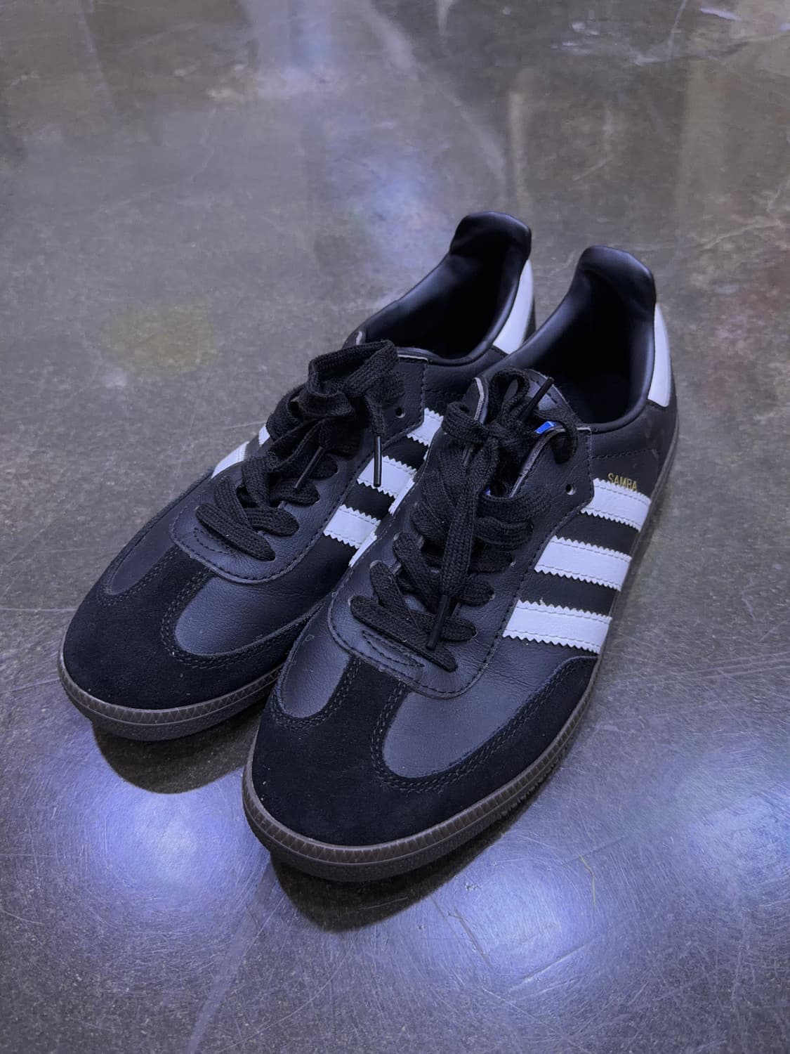 아디다스 OG 삼바 스니커즈 블랙 화이트 검 265 상품이미지1