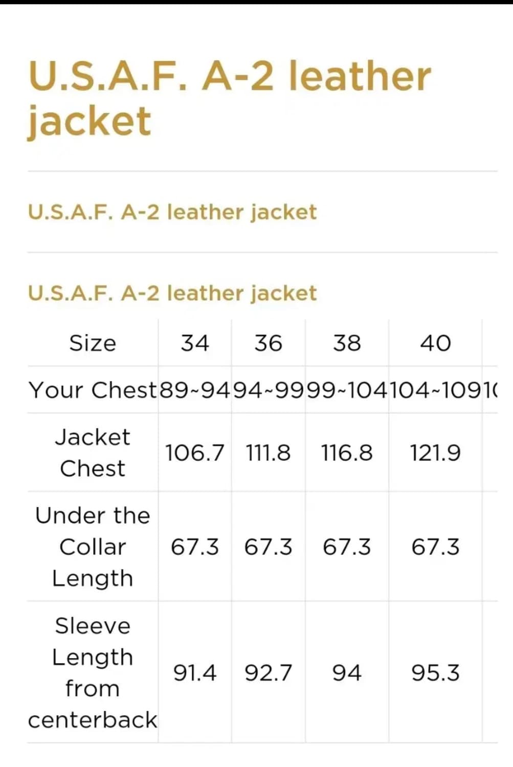 콕핏 cockpit usa a2 자켓 블랙 38사이즈 상품이미지7