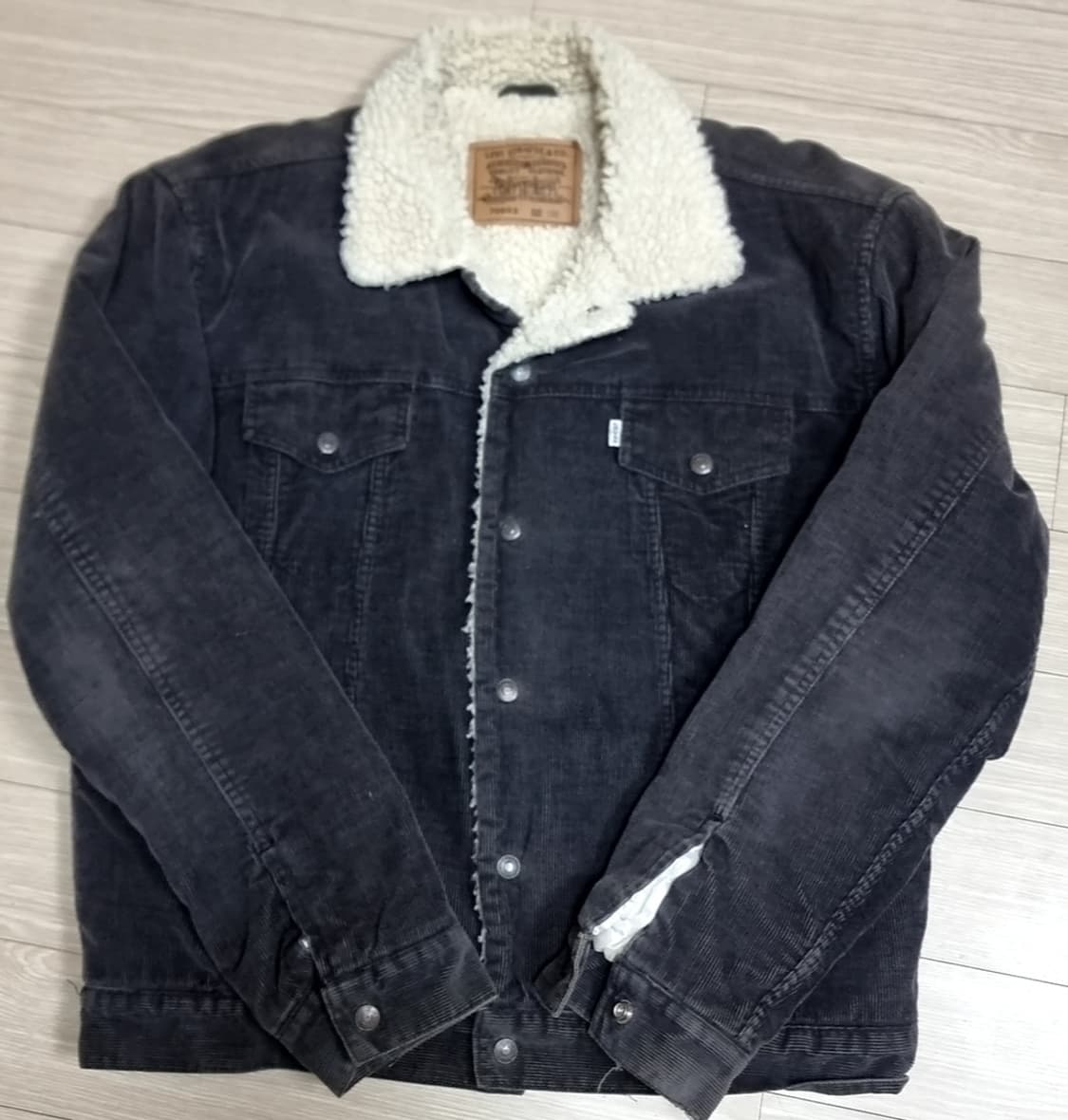 80-90년대 한국제 리바이스 코듀로이 쉐르파 트러커 자켓(100) 상품이미지1
