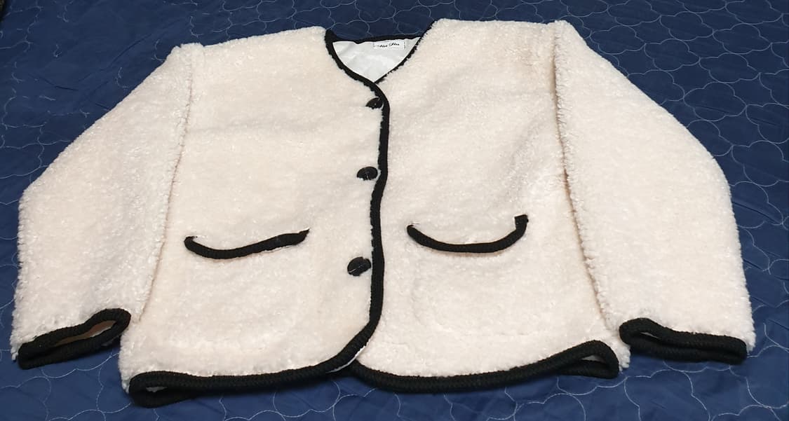 JIA JIA 라운드 뽀글이 가디건 자켓 아이보리 (F) 상품이미지1