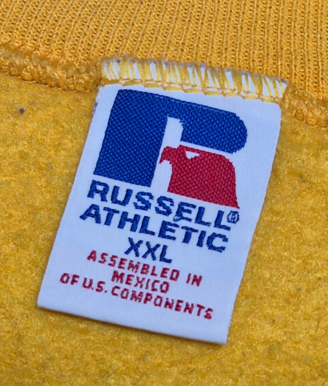 [XXL] 90s MEXICO Made 러셀 옐로우 스웻 -331 상품이미지3