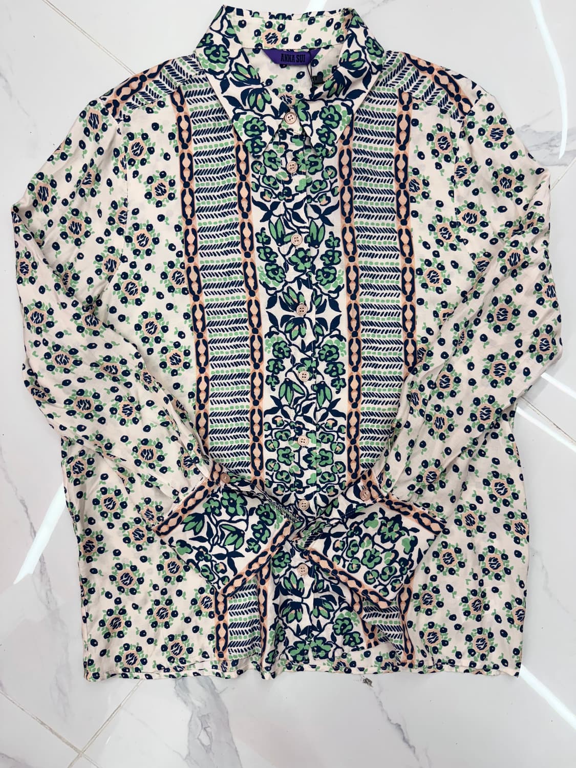 •ANNA SUI 안나수이 플라워 프린트 셔츠 상품이미지2