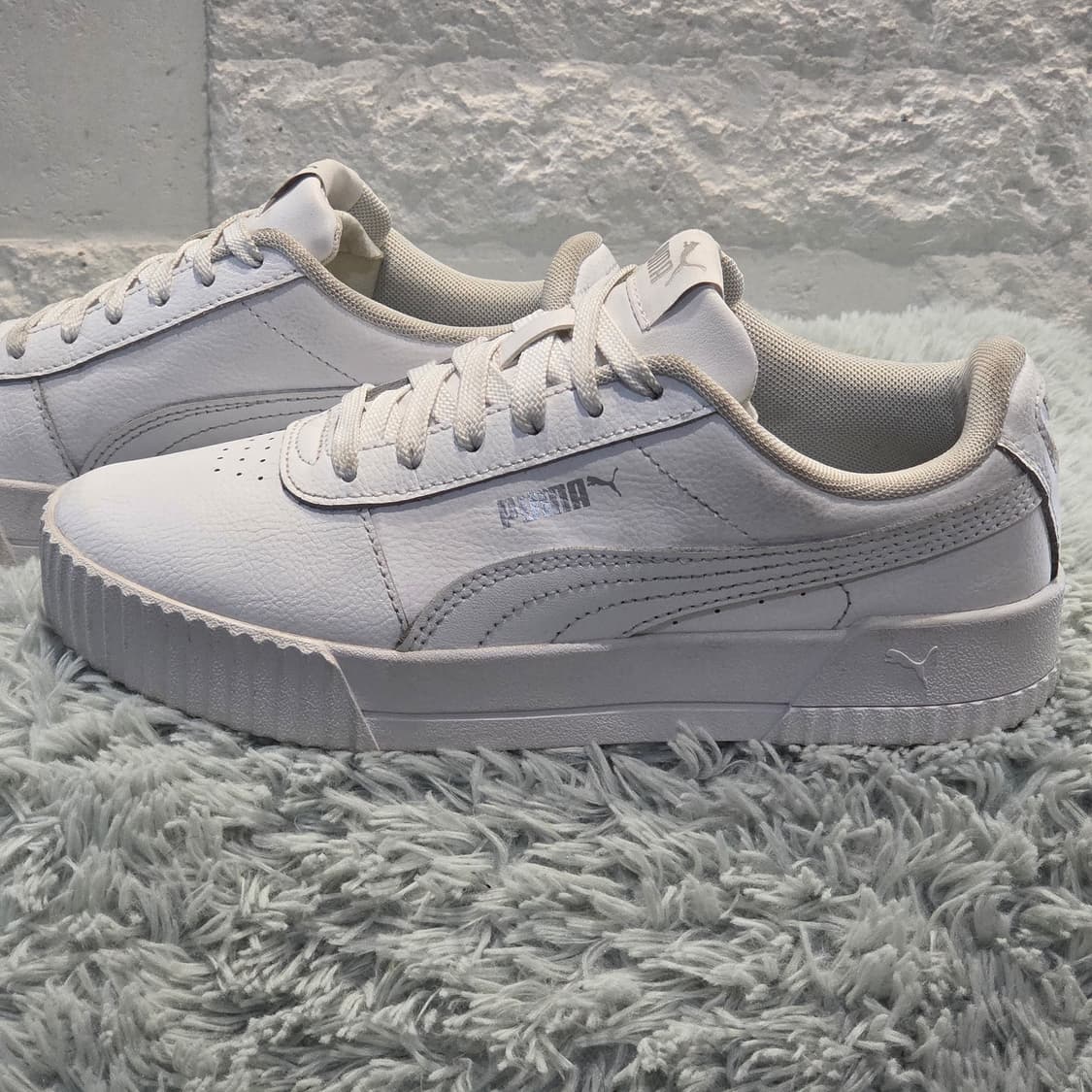 4q-29:푸마 코트 클래식 화이트 스니커즈 (23cm)-상태최상 상품이미지2