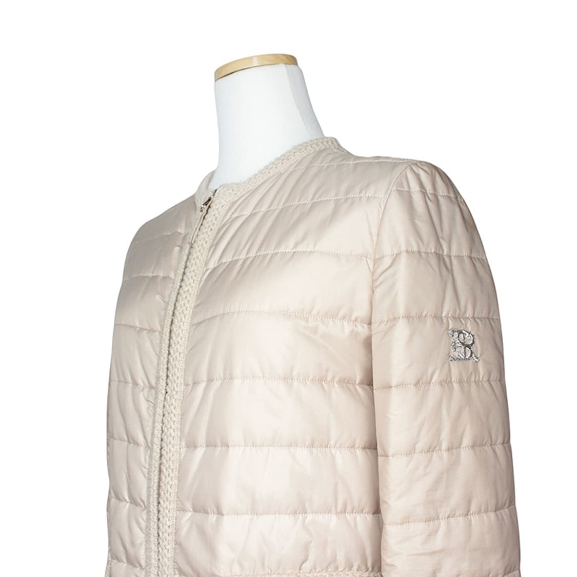 에르마노 설비노 베이지 경량 패딩 코트 44 상품이미지4