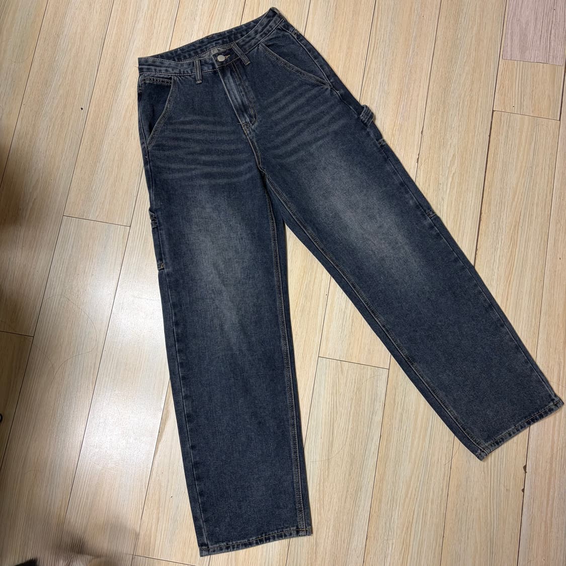 벌룬 와이드 데님 팬츠 XS 무신사 유라이프지 새거급 상품이미지1