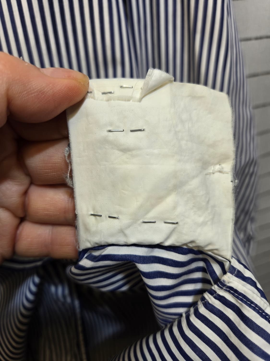 꼼데가르송 스트라이프 셔츠 블랙 와펜 상품이미지6