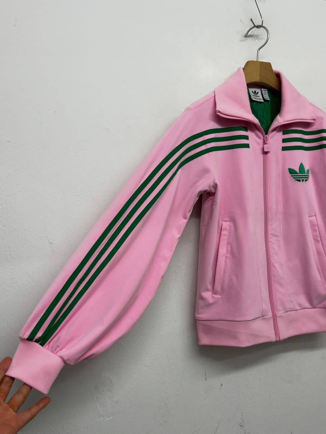 아디다스 벨루어 핑크 트레이닝 세트 상품이미지3