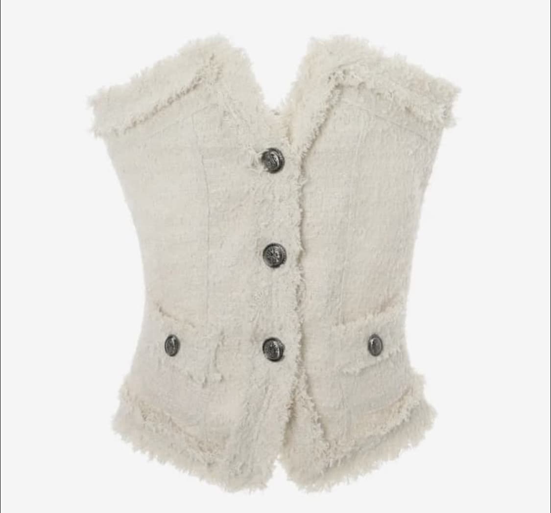 카키포인트 트위드 톱  상품이미지2