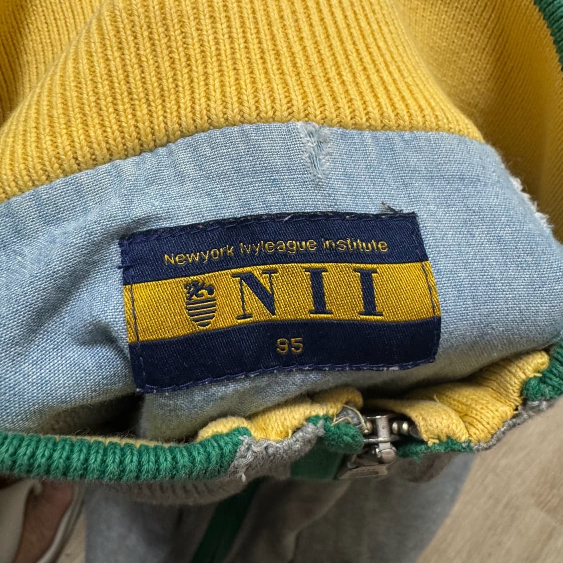 Nii 남성 로고 모직 니트집업 M/95  상품이미지5