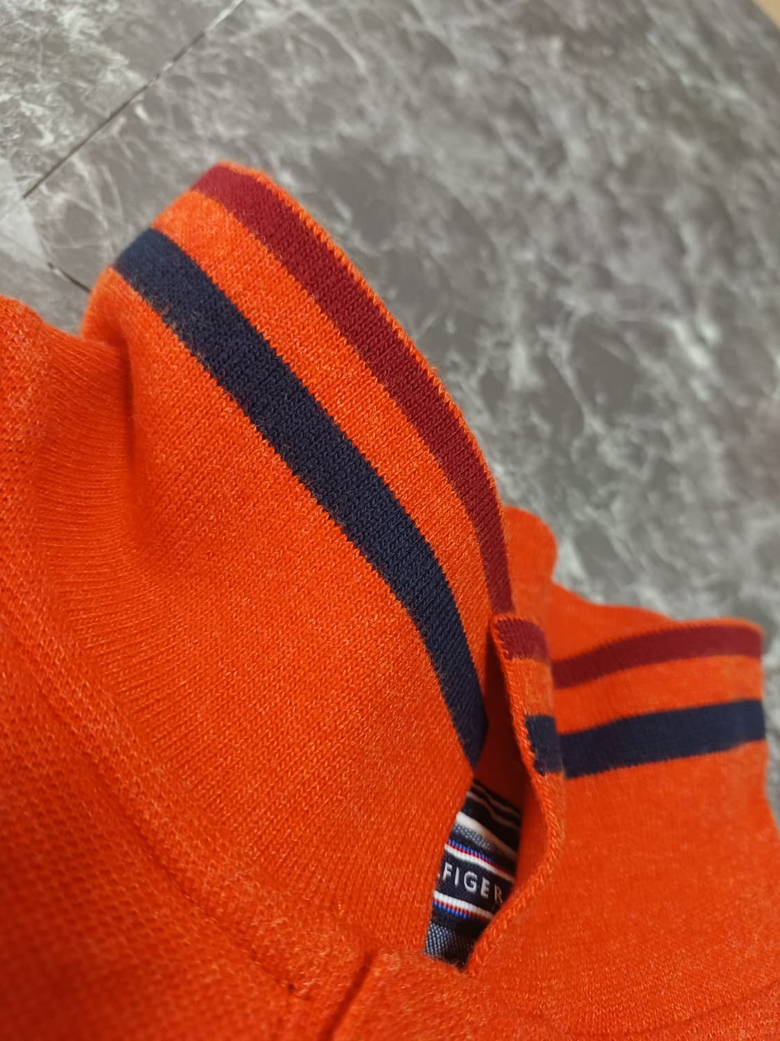 타미힐피거 긴팔 폴로 셔츠 S 상품이미지5