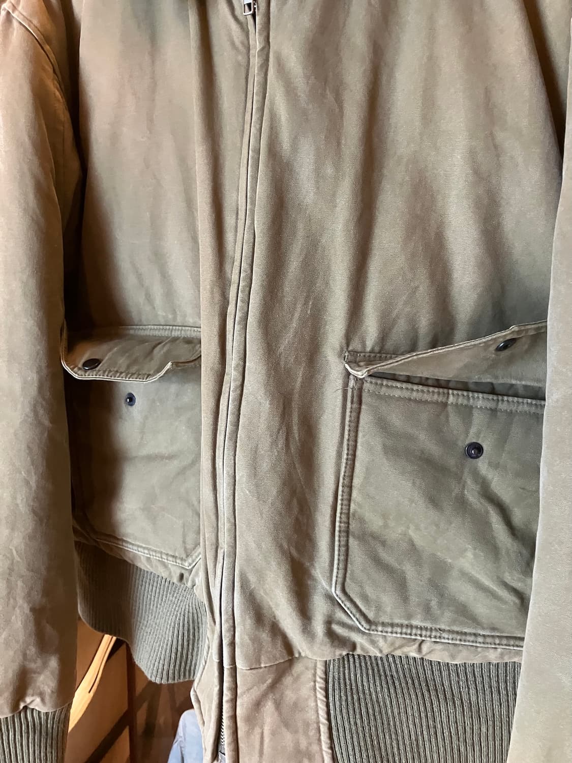 90s 빈티지 폴로 랄프로렌 코튼 G-1 다운 봄버 자켓 상품이미지5