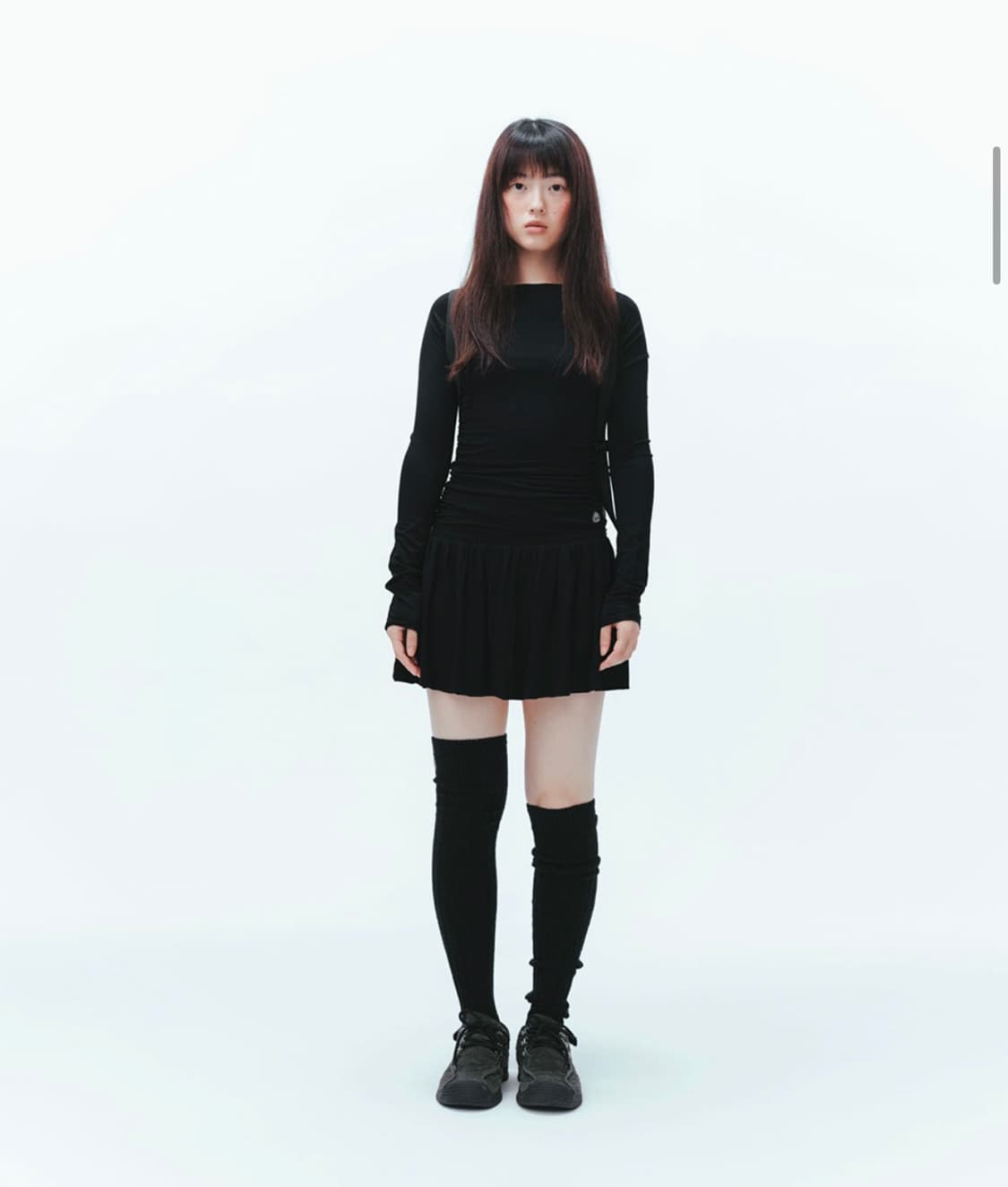 [새상품] 코이세이오 드레이핑 드레스 블랙 상품이미지2