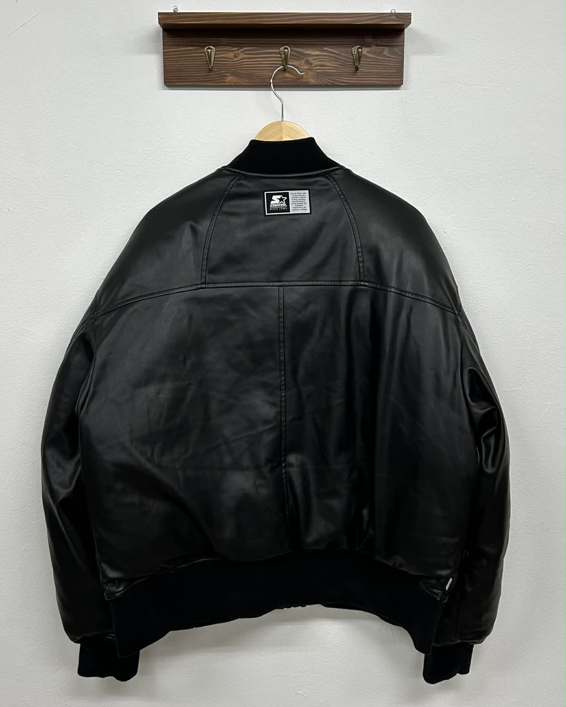 [L] 스타터 레더 다운 ma-1 봄버 자켓 상품이미지2