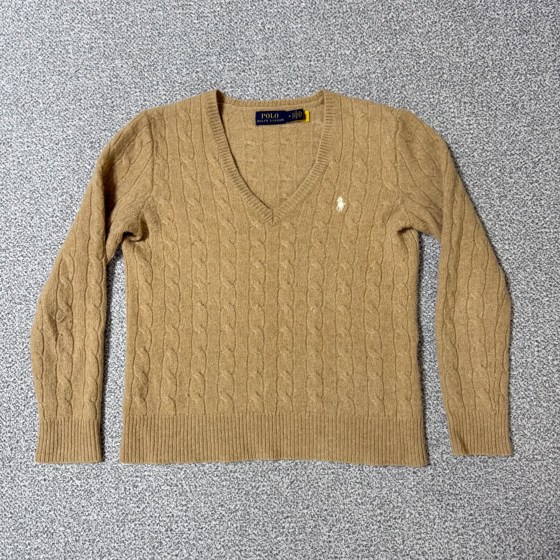 [정품 QR] 폴로 랄프로렌 브이넥 니트 여성용 상품이미지1