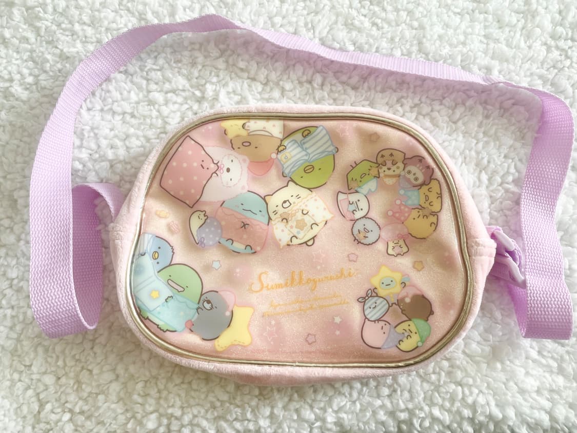 모리걸 빈티지 스밋코구라시 핑크 크로스백 💗💜✨ 상품이미지1