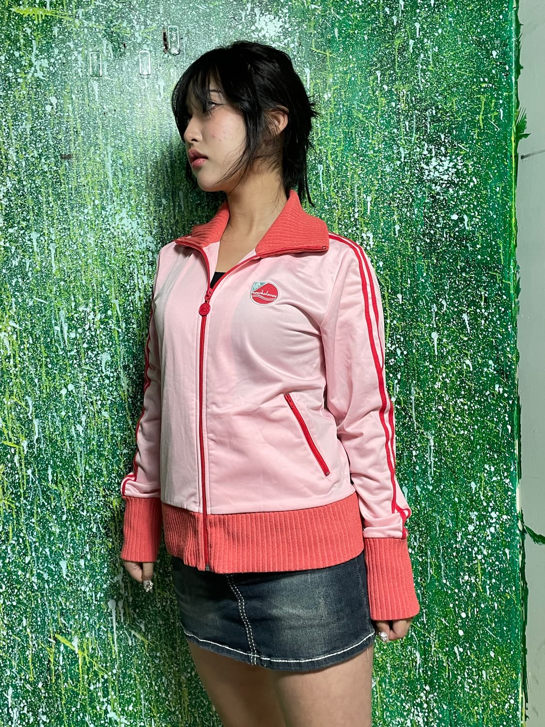 뉴발란스 y2k 핑크 레드 져지 트랙탑 95 상품이미지4