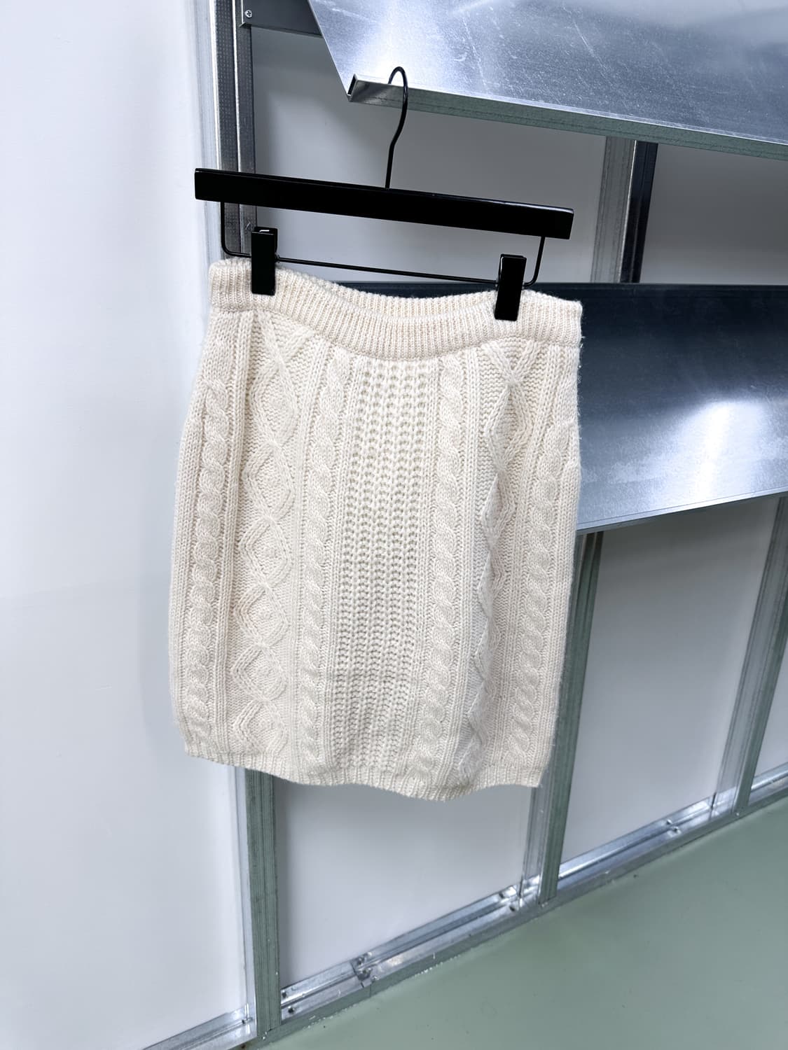 ivory winter cable knit skirt 상품이미지2