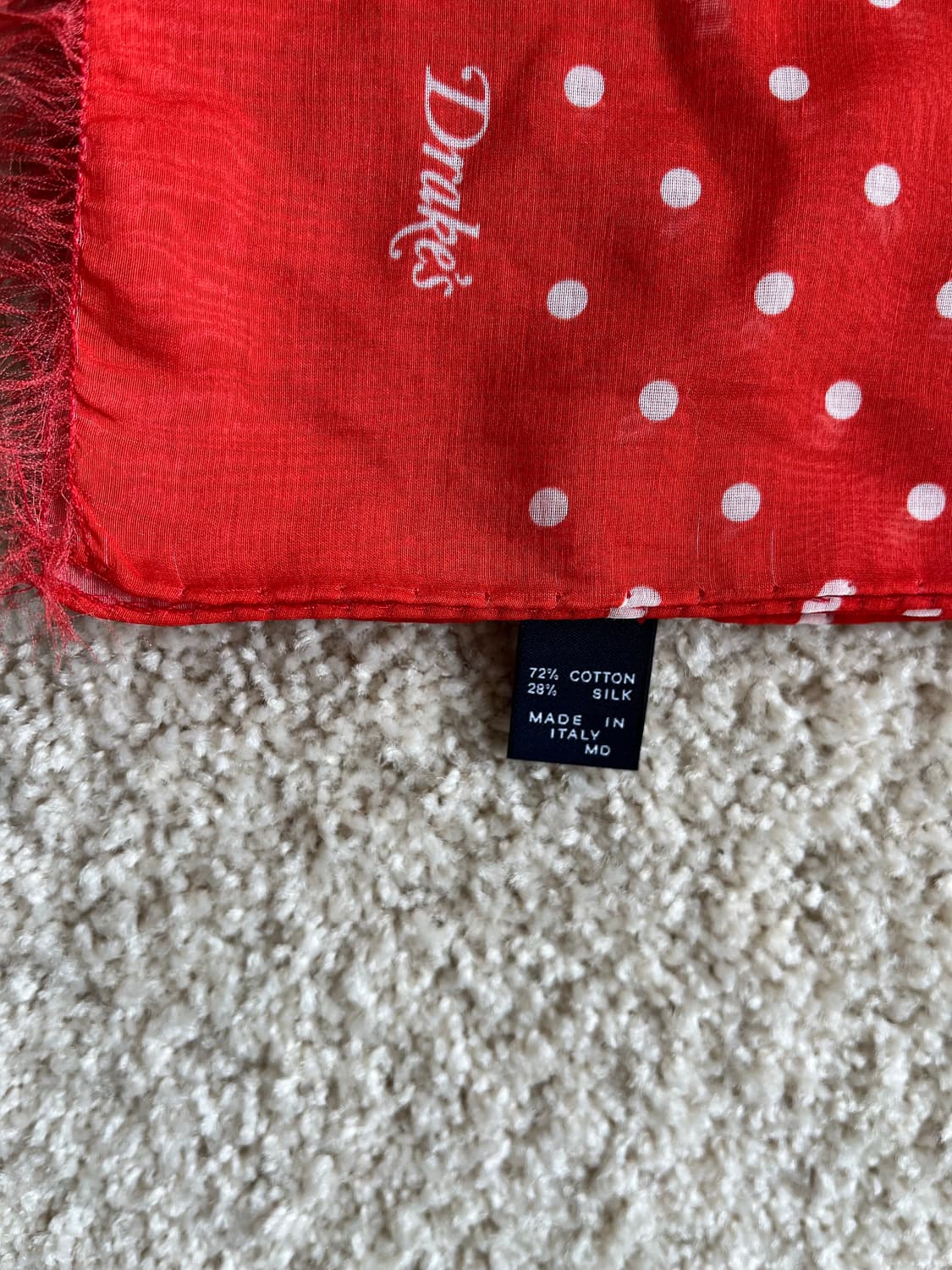 드레익스 도트 실크 블랜드 스카프 상품이미지6