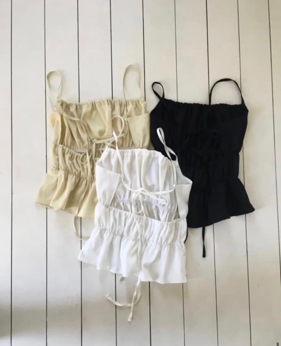 아워캐비넷 moment strap sleeveless 화이트  상품이미지1