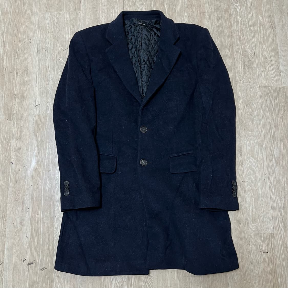 본 BON 남성 누빔 캐시미어 싱글 코트 M/95  상품이미지1