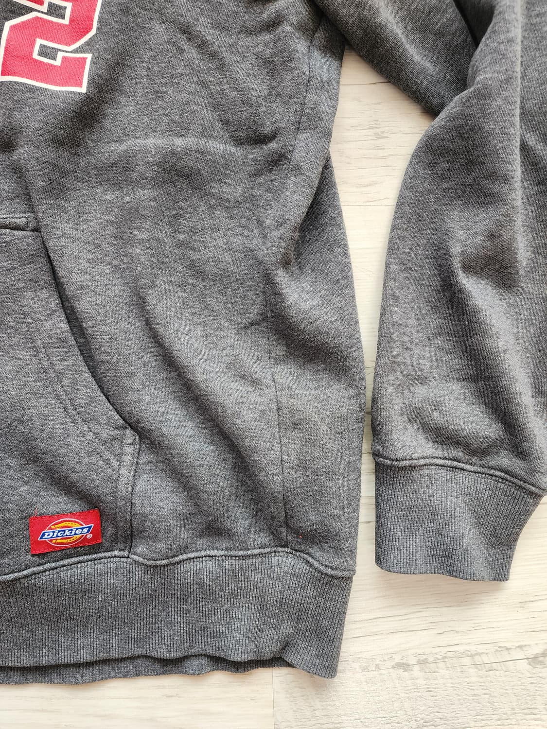 DICKIES 디키즈 회색 후드티. L(100)사이즈 그레이 후드 티셔츠 상품이미지3