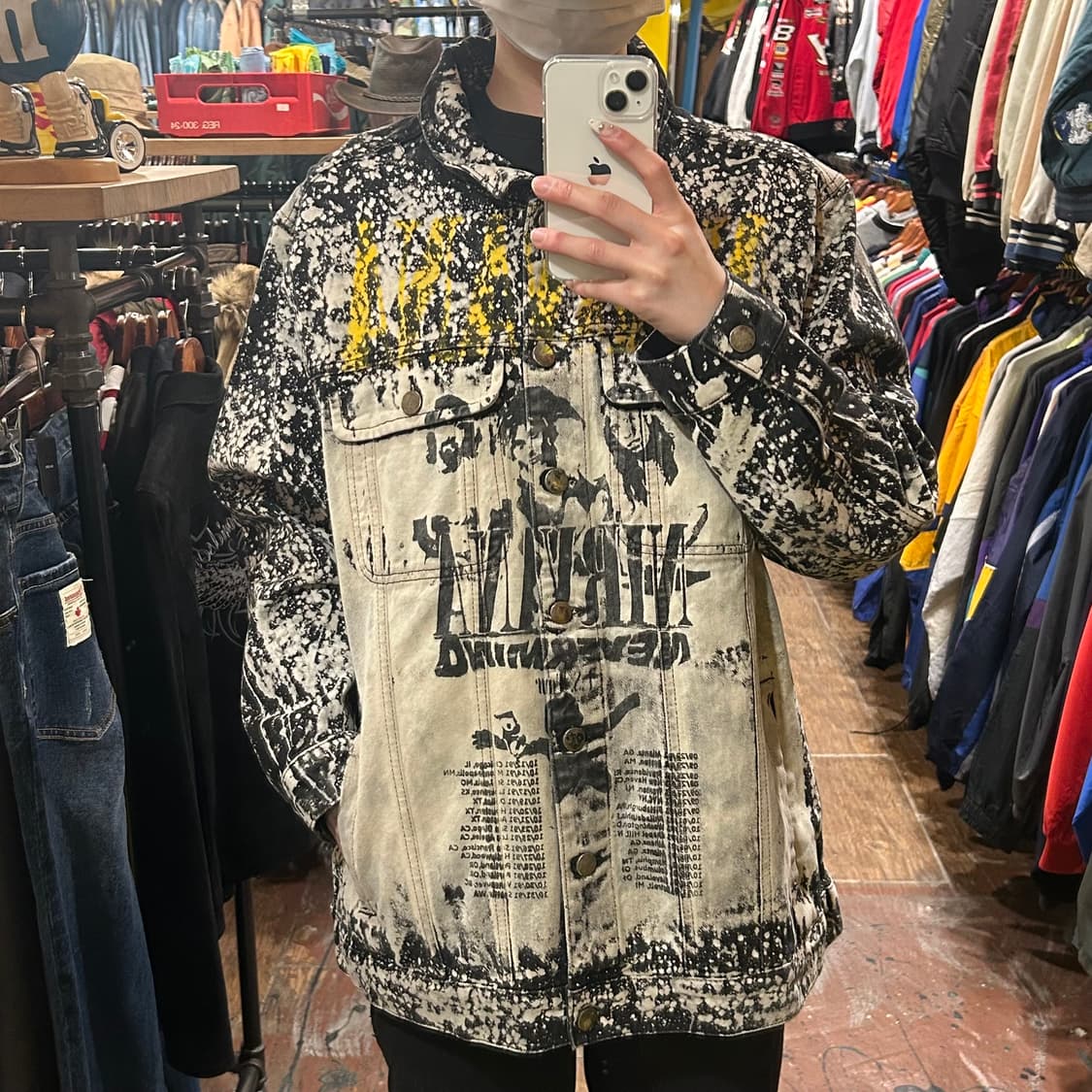 [HI]  아소스 데님 자켓 블랙&화이트 상품이미지2