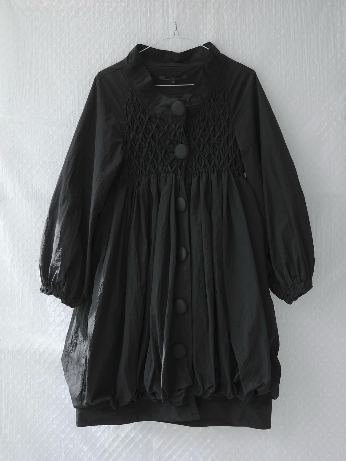 Balloon waffle Shirring dress 상품이미지1