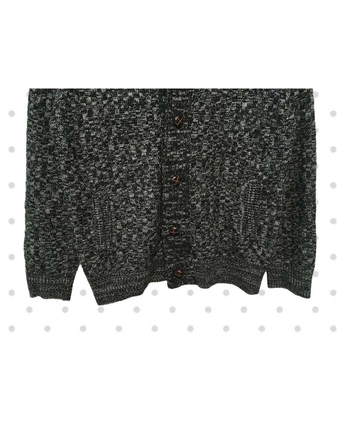 vintage shawl cardigan charcoal mix 상품이미지9