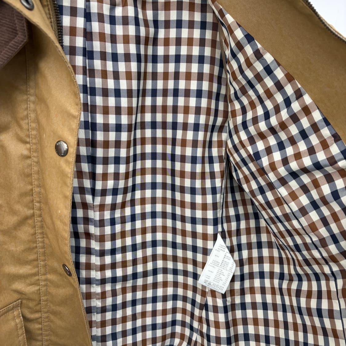 아쿠아스큐텀 코듀로이 카라 자켓 남성 M 상품이미지8