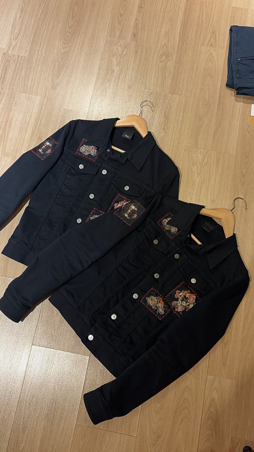 디올옴므 Toru Kamei Foral Patch 데님 트러커 자켓 48 상품이미지1
