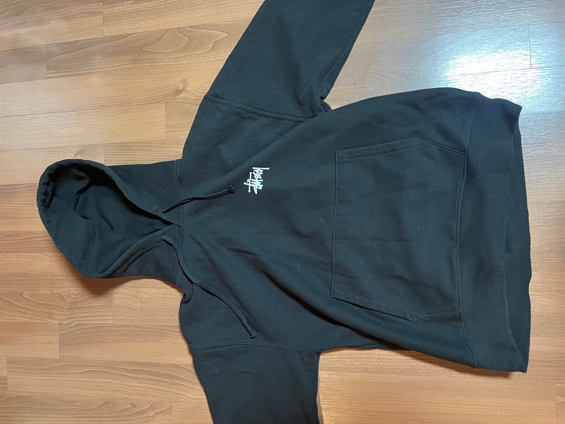 스투시 후드티 블랙 L사이즈 상품이미지1