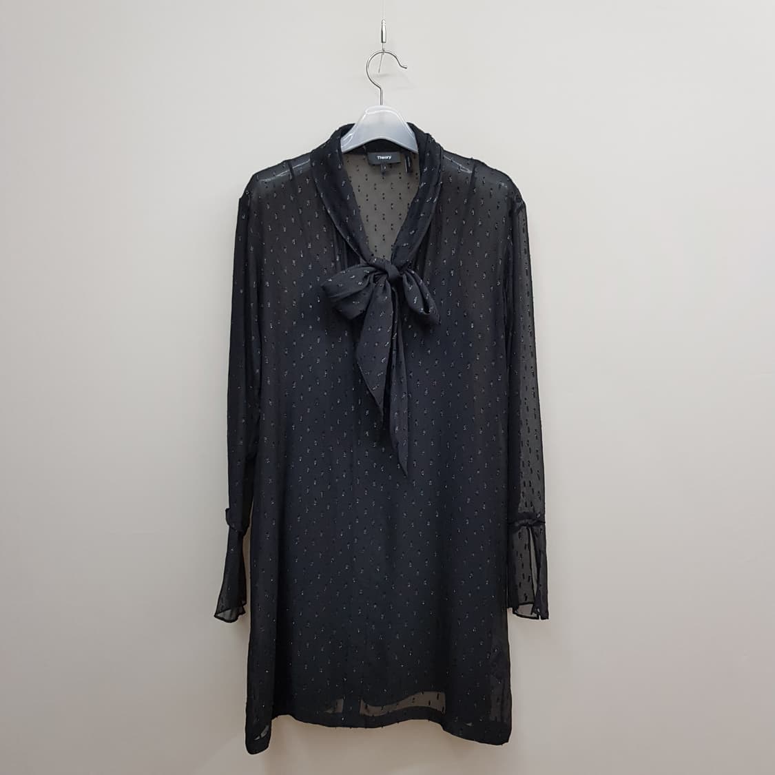 띠어리 메탈릭 실크 스카프 드레스 2사이즈 상품이미지2