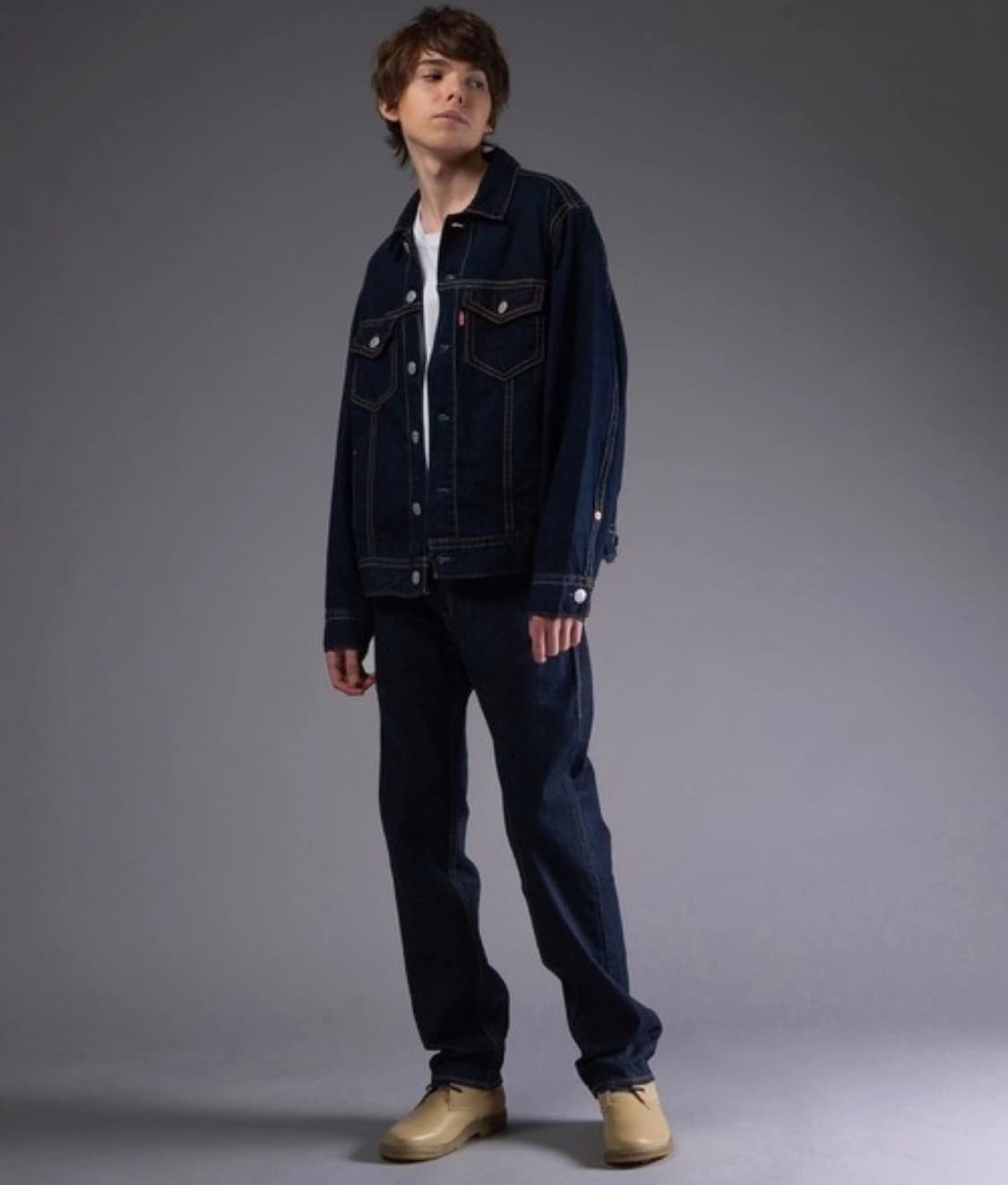 리바이스 타입원 type1 진청데님자켓 청자켓 M(100)미듐 탭 새제품 상품이미지1