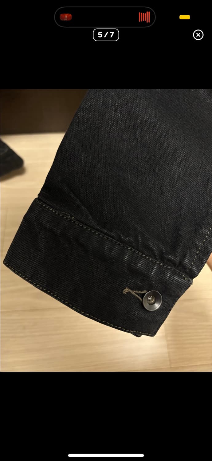 릭오웬스 슬레이브 데님자켓 블랙 xs 상품이미지5